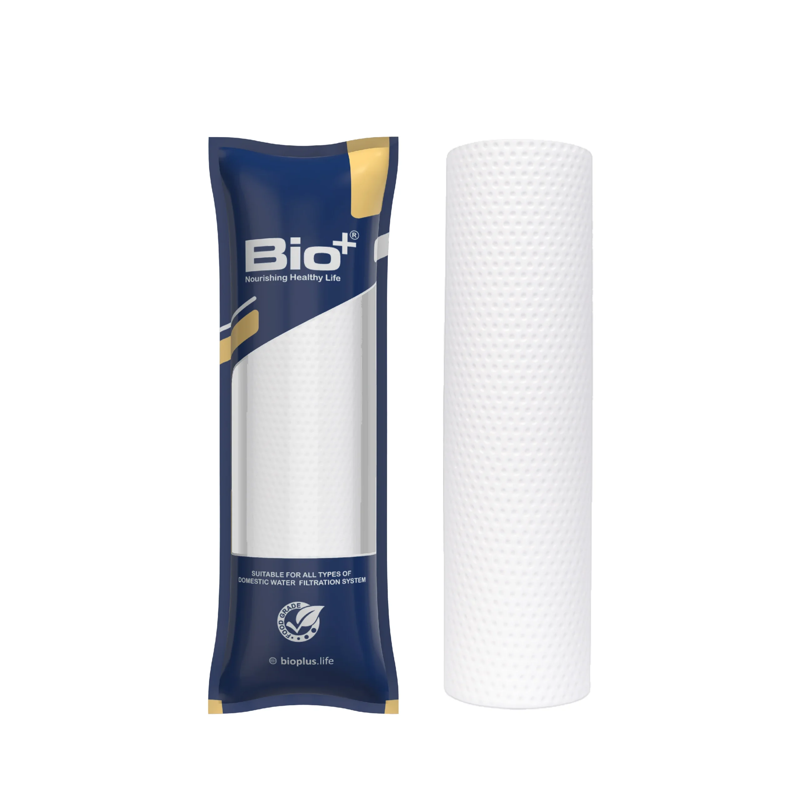 Bioplus Spun Filter for Water Purifier - 90gm | 10" Pre Filter Cartridge for RO Solid Filter Cartridge